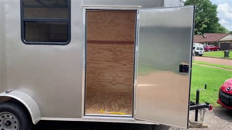 Woman Converts Cargo Trailer To Camper 1 Youtube