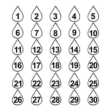 Free Printable Table Numbers 1 30 That Are Magic Russell