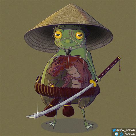 Artstation Samurai Frog
