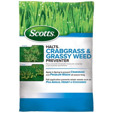 Scotts Halts Crabgrass And Grassy Weed Preventer 10 Lb Crabgrass