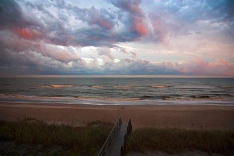 Pink Sunset On Emerald Isle Photograph By Christopher Mcphail Fine Art America