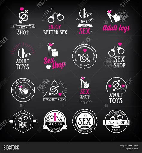 Sex Shop Logo Badge Vector And Photo Free Trial Bigstock