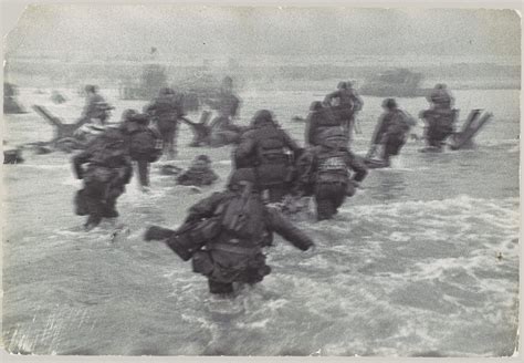 American Troops Landing On D Day Omaha Beach Normandy Coast France