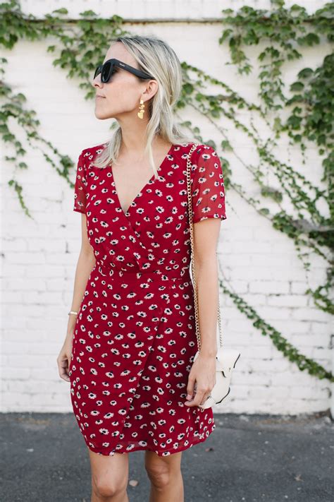 Red Floral Dress In August Damsel In Dior Floral Dress Outfits Red
