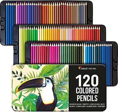 Zenacolor 120 Colored Pencils Set Color Pencils For