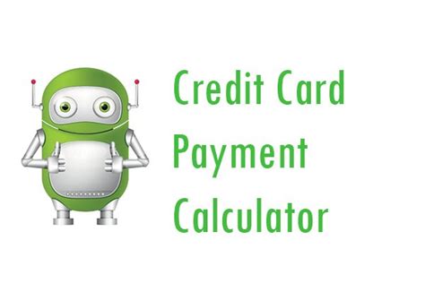 This calculator will show just how much total interest you will pay if you only make the minimum payment required on your credit card balance. Credit Card Payment Calculator - Pay My Bill Guru