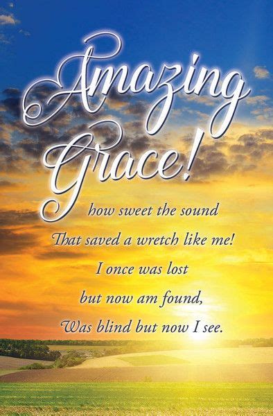 Church Bulletin 11 Inspirationalpraise Amazing Grace Pack Of