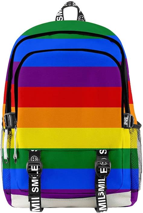Apht Rainbow Backpack Lgbt Pride Outdoor Shoulders Bag Backpack