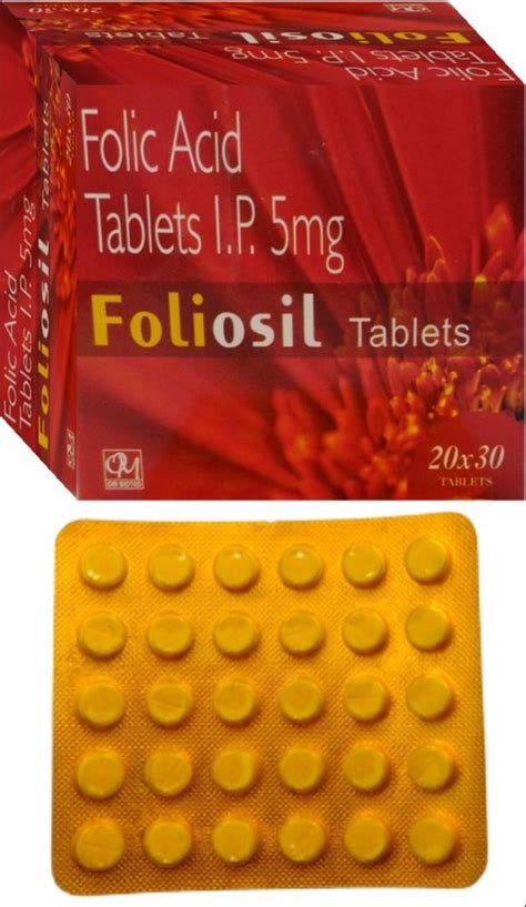 Folic Acid 5mg Tablet At Rs 4704box Folic Acid Tablet In New Delhi