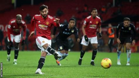 Manchester United 2 1 Aston Villa Bruno Fernandes Penalty Puts Red