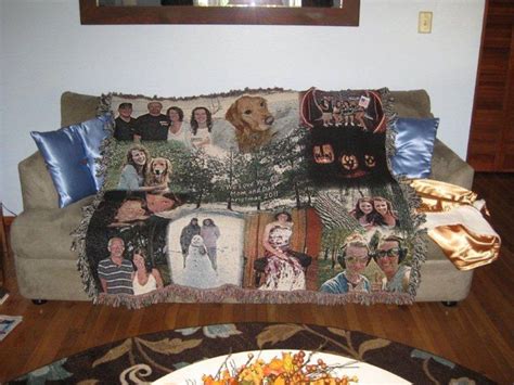 Woven Collage Blanket Photo Blanket Collage Collage Blanket Photo