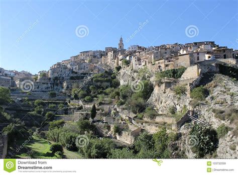 Wiews Or Landscape Of Bocairent Village Stock Image Image Of Valencia