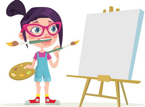 Painter Artist Clip Art Vector Images And Illustrations Istock