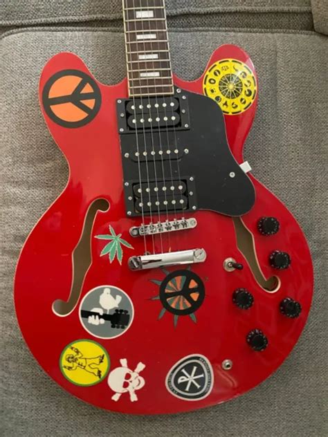 Beautiful Alvin Lee Ten Years After Replica Big Red Gibson Es 335