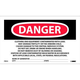 National Marker Company PRD95 Roll Of 500 Hazard Warning Paper Labels