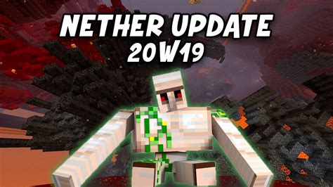 Generar Golems Nether Update Minecraft 20w19a Youtube