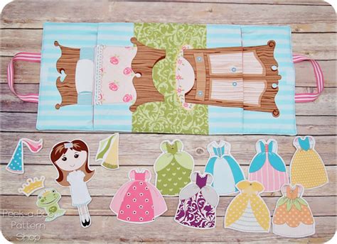 diy fabric paper dolls peek a boo pages