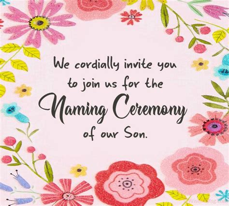 Naming Ceremony Invitation Messages Wishesmsg Baby Shower Invitation Message Naming Ceremony