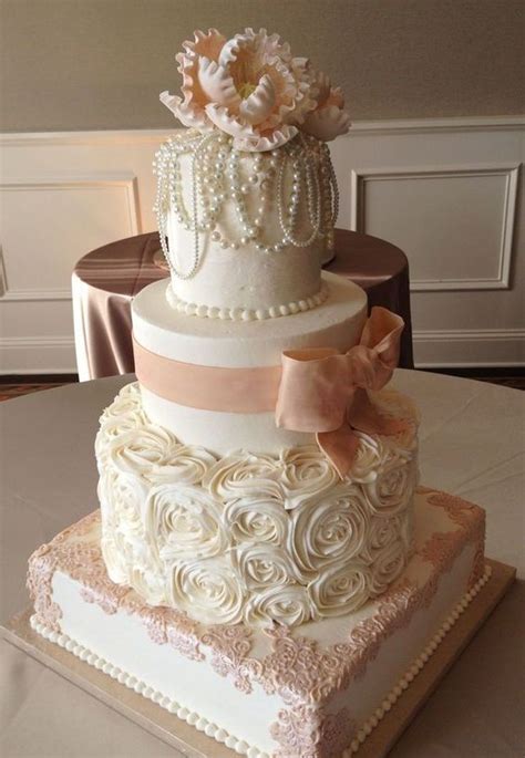 20 Elegant Vintage Buttercream Wedding Cakes Roses And Rings