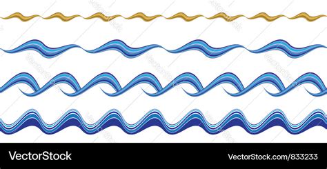 Seamless Wavy Borders Royalty Free Vector Image