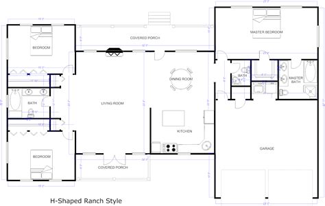 Floor Plan Example Ranch House Jhmrad 79452