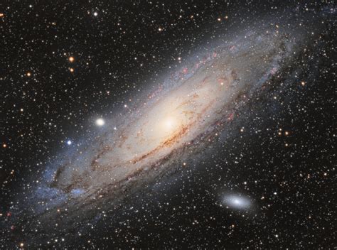 M31 Andromeda Galaxy Lrgb Ha Astro Photo
