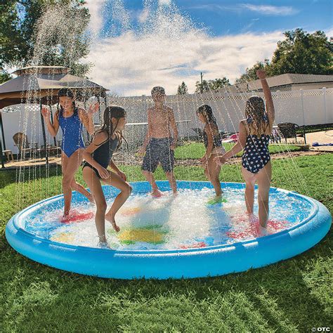Wow Under The Sea 10 Ft Diameter Inflatable Splash Pad Wading Pool With
