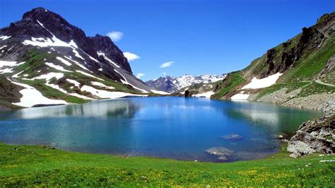 Alps Mountains Lake Landscape Wallpapers Wallpaper Cave