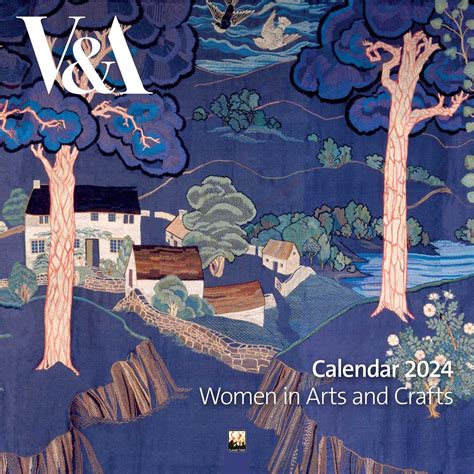 Vanda Women In Arts And Crafts Wall Calendar 2024 Art Calendar Flame