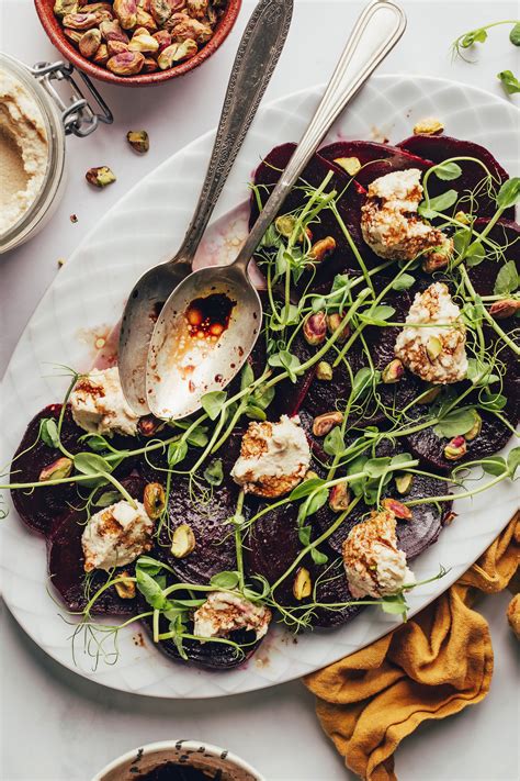 Roasted Beet Salad With Vegan Goat Cheese Tasty Made Simple