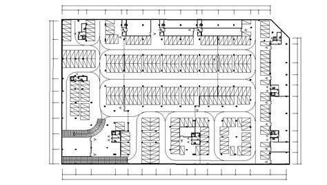 Commercial Basement Parking Layout Plan Autocad File Free Download