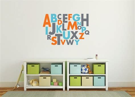 Alphabet Letters Wall Letters Alphabet Wall Decals Large Wall