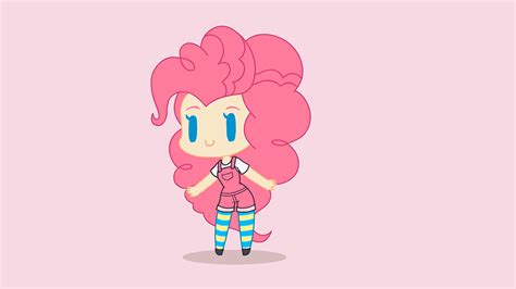 652208 Safe Artist Khuzang Pinkie Pie Human Animated Chibi Clothes Cute Dancing