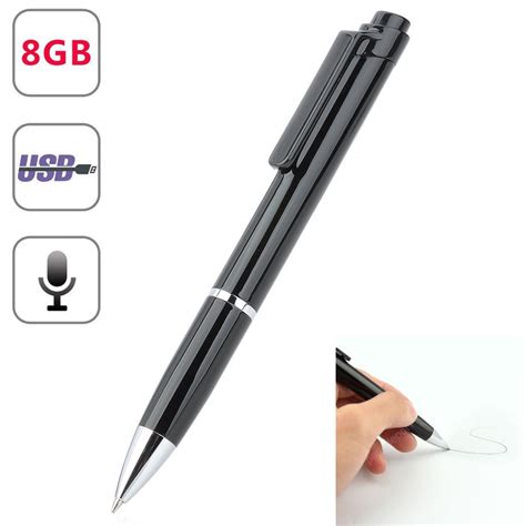 Shopping Made Fun 8g Voice Activated Mini Spy Pen Digital Sound Audio