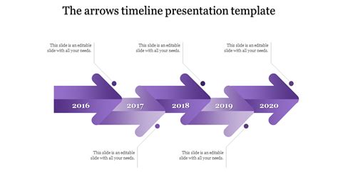 Creative Timeline Slide Template In Purple Color Slide