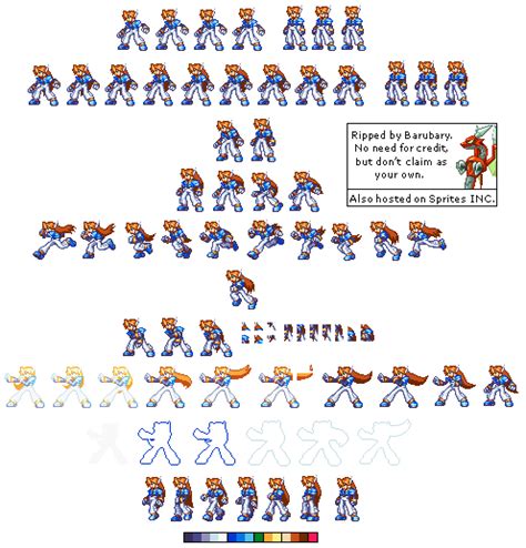 The Spriters Resource Full Sheet View Mega Man Zx Advent Vent