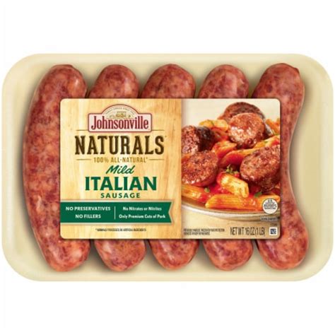 Johnsonville® Naturals Mild Italian Sausage Links 16 Oz Kroger