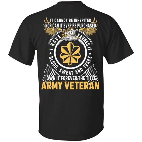 Us Army O 4 Major O4 Maj Field Officer Ranks T Shirt For Men On Back