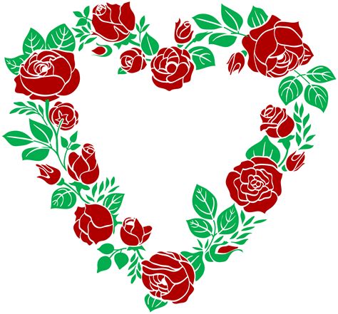 Rose Heart Frames Clipart Clip Art Art And Collectibles