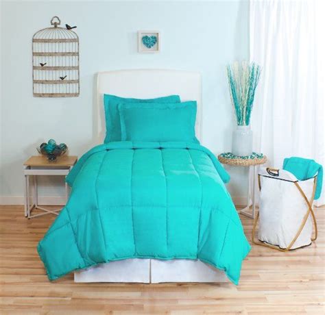 Turquoise Twin Extra Long Comforter Set By Ivy Unionamazonhome