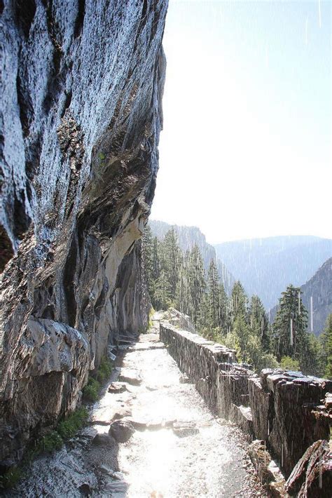 Yosemite National Park On The John Muir Trail Near Nevada Falls This
