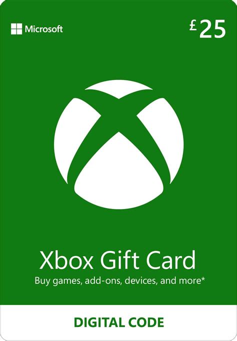 Xbox T Card 25 Gbp Digital Voucher Xbox One Series Sx