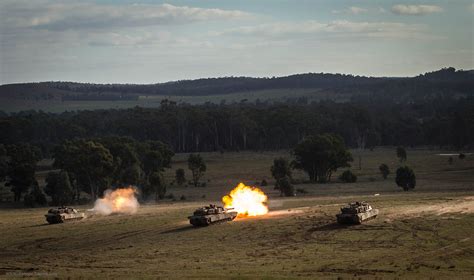 Australian M1a1 Abrams Firing Strategic Bureau Of Information