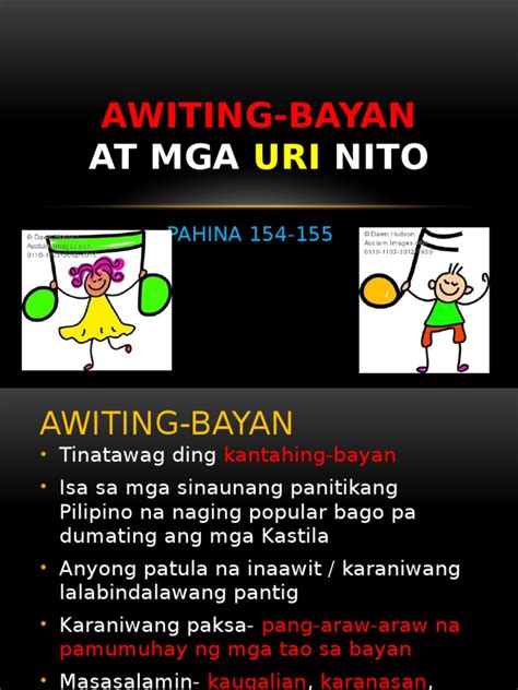 Awiting Bayan At Mga Uri Nitopptx