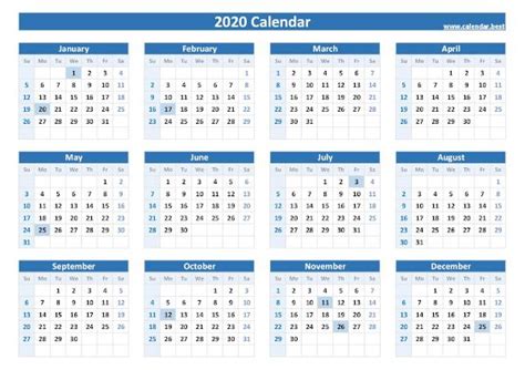 This yearly calendar has 12 months on one page and also included usa federal holidays, observances at the right of it. 2020, 2021, 2022, 2023 Federal Holidays : list and calendars -Calendars.best