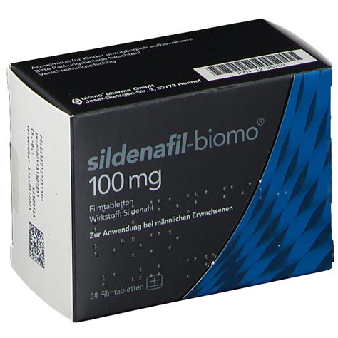 SILDENAFIL-biomo 100 mg Filmtabletten 24 St - shop-apotheke.com