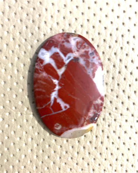 Natural Red Brecciated Jasper Cabochon Jewelry Making Oval Etsy