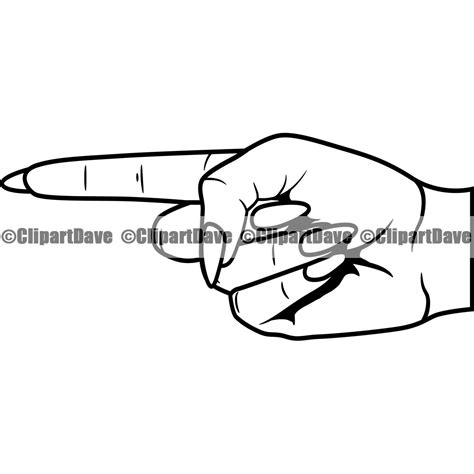 Hand Gesture Finger Pointing SVG Design Logo Female Woman Girl Etsy