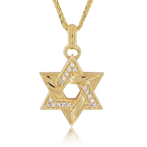 Diamond Star Of David Pendants And Necklaces