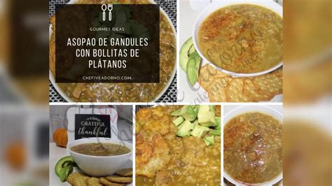Boricua Comfort Food Asopao De Gandules Con Con Bollitas De Plátano